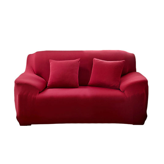 Armchair and sofa cover in several types - for 2-person sofas - burgundy-0